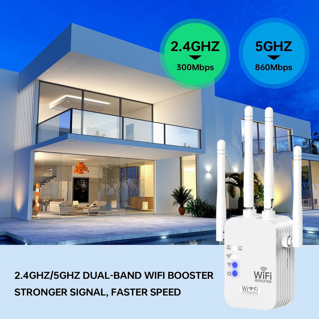 4 Antennas WiFi Repeater,Supports Repeater/Router Mode,Model:WF105